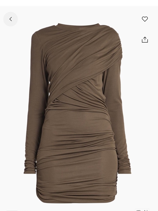 Isabel Marant Dresses & Skirts - NWT Isabel Marant Étoile Khaki Ruched One-Shoulder Mini Dress